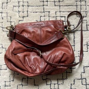 Margot cross body brown leather bag / purse